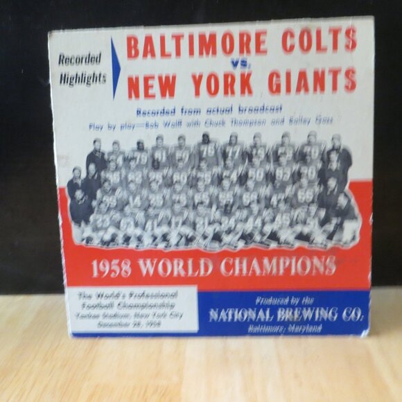 National Brewing Co. Recorded Highlights Baltimore Colts vs New York Giants 1958